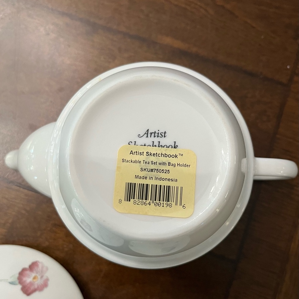 Lenox artist sketchbook stackable tea set with bag holder. - Picture 7 of 8